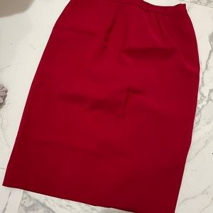 Red Le Suit Pencil Skirt